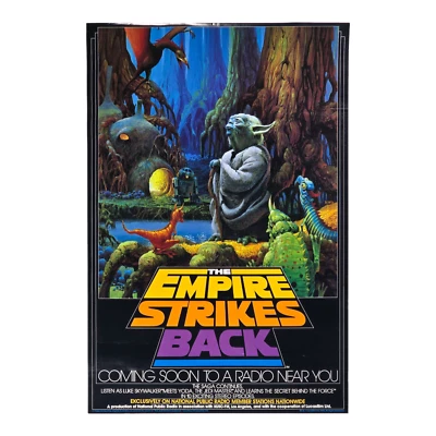 RARE 1982 Star Wars Empire Strikes Back NPR Promo Poster National Public Radio - Image 1 of 4