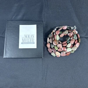 Nolan Miller Glamour Collection Halskette mit mehrfarbigen Steinen Neu - Bild 1 von 3