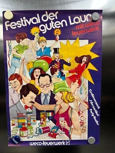 WECO Feuerwerk Poster Plakat "Gute Laune" 80er Jahre 29x42cm (Silvester, Pyro) - Bild 1 von 1