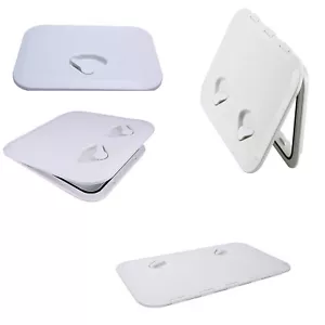 White Marine Access Hatch Boat Access Hatch Deck Access Hatch Deck Plate 6 Size - Foto 1 di 48