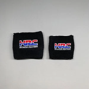A Set Motorcycle Brake & Clutch Reservoir Socks Cover For HRC Racing in Black - Picture 1 of 1