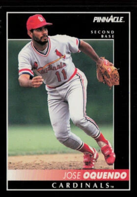 Jose Oquendo 1992 Pinnacle #239 St. Louis Cardinals Baseball Card - Image 1 of 2