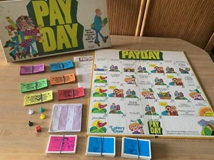 1975 PAY DAY Board Game   ~  COMPLETE - Original Box - Vintage - Picture 1 of 10