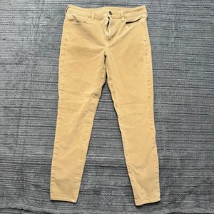 American Eagle Jeggings Women Size 10 Beige Hi Rise Stretch Slim Fit Casual Pant - Picture 1 of 10