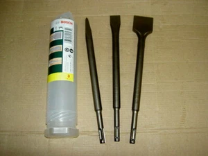 Bosch 2607019457 SDS Plus Mixed Chisel Set 3pc brand new - Picture 1 of 3