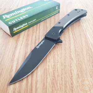 Remington EDC Linerlock Folding Knife 3 D2 Tool Steel Blade Brown G10 Handle - Picture 1 of 14