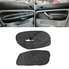 Suede Leather+White Front Door Armrest Panel Cover For Vw Golf Mk4 Bora Jetta
