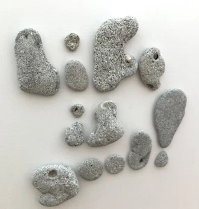 A forma di lettera naturale LA VITA È BUONA! Rocks Beach Stones parola di ciottoli artigianato strega USA - Foto 1 di 11