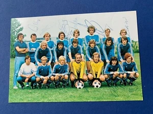 HERTHA BSC 1974/75 (16 x signiert) signed seltene BERGMANN-Sammelkarte RARITÄT - Bild 1 von 2