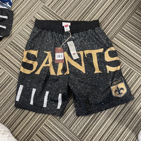 NEW MITCHELL AND NESS NEW ORLEAN SAINTS JUMBOTRON SHORT XL Cover