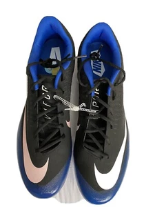 Nike Lunar Vapor Ultrafly Elite 2 Baseball Cleats Black/Blue AO7946-005 Size 16 - Picture 1 of 4