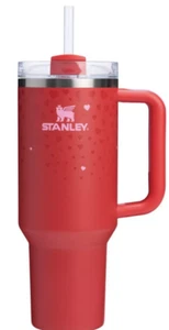 **BRAND NEW** Stanley Valentines Ruby Red Heart Tumbler 40 oz - Limited Edition  - Picture 1 of 1