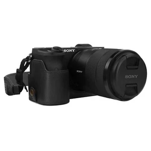 MegaGear Sony Alpha A6600 Ever Ready Leather Camera Half Case - Picture 1 of 22