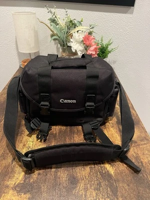 Bolso de hombro para cámara Canon muchos bolsillos negro grande Foto 1 de 4
