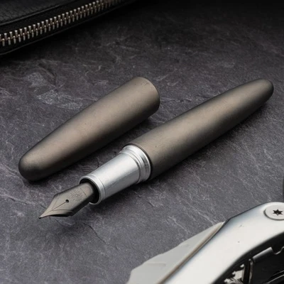 Pluma Estilográfica Wancher Dream Aluminio PISTOLA METAL Cuerpo de Chorro de Arena Mate JOWO #6 Foto 1 de 4