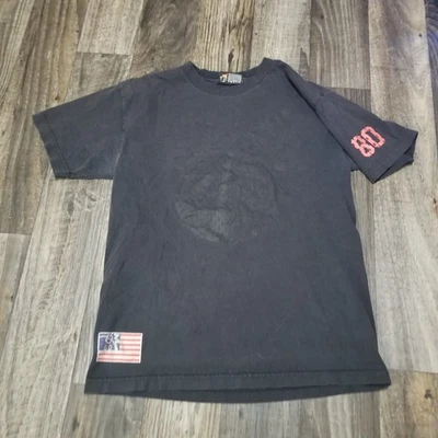 the hundreds t shirt Medium 2000s Vintage Black On Black Adam Bomb Faded - Image 1 of 4