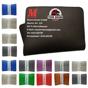 KFZ Schein Schutzhülle Mappe Fahrzeugschein Hülle Ausweis Karten Mit Wunsch Logo - Picture 1 of 29