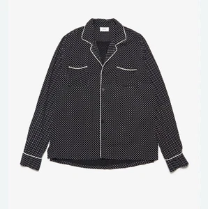 Rhude schwarz-weiß gepunktet Knopfleiste Pyjama Stil Shirt XL Lounge USA F17 - Bild 1 von 10