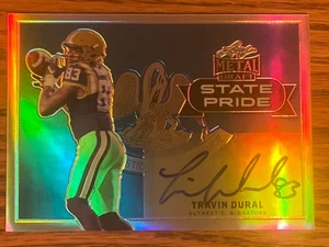 2017 Leaf Metal Draft RC Travin Dural State of Pride Autogramm LSU Tigers - Bild 1 von 2