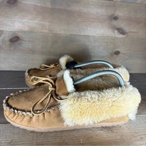 Zapatos ll bean wicked buenos para mujer talla 8 marrón gamuza piel de oveja forrados zapatillas - Imagen 1 de 8