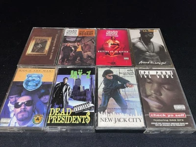 Ice Cube Jay-Z Ice-T House of Pain Naughty by Nature rap hip-hop 8 cassette lot - Image 1 of 4