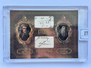 2024 Eternal Cuts Isaac Newton Leonardo da Vinci Dual History Relics /99 - Picture 1 of 4