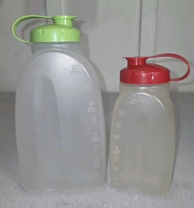 Vintage Rubbermaid Servier Sparer 2er Set - 1 & 2 Quart Behälter Wasserflaschen Krug - Bild 1 von 11