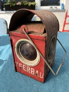 Alte Baustellenlampe für Kerzen - Bild 1 von 3
