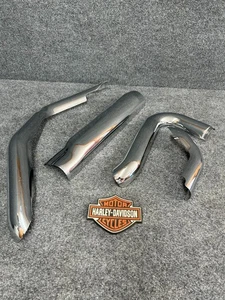 HARLEY-DAVIDSON Chrome Exhaust Heat Shields Touring 2017-2023 - Picture 1 of 10