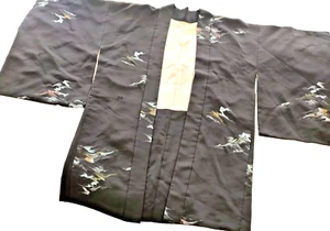Perfect Silk Haori Jacket Japanese kimono Vintage S-M - Picture 1 of 9