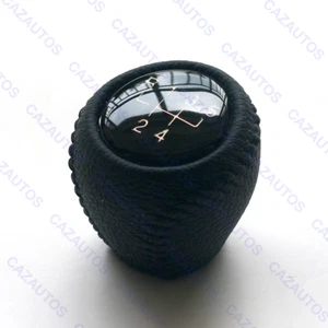 GENUINE LEATHER 5MT GEAR SHIFT KNOB FOR CHEVROLET NUBIRA LACETTI 2005-2009 - Picture 1 of 5