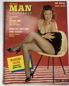 MODERN MAN QUATERLY #11 (1958) Pin-Up Ava Gardner Vintage Girlie Magazine VG - Picture 1 of 15