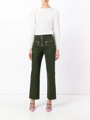 NUEVA Blusa Festoneada Fendi - Blanca Talla 40 $1,100 #T196 Foto 1 de 4