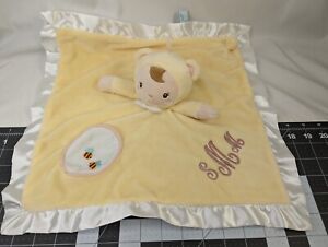 Douglas Baby Doll Lovey Security Blanket Bees Monogrammed Stuffed Animal Toy