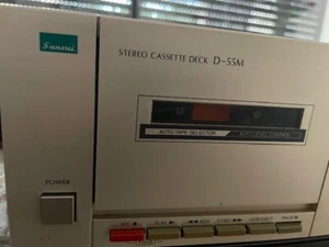 lecteur K7 Vintage Sansui D-55M Stereo Cassette Deck....technics marantz pioneer - Imagen 1 de 13