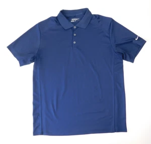 Nike Golf Mens Polo Dri Fit Tour Performance Shirt Size L Blue - Picture 1 of 9