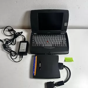 NEC Ready 120LT Black 2.1GB Hard Drive Windows 98 Retro Laptop Computer - Picture 1 of 13
