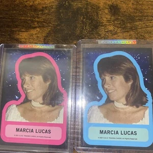 G.A.S. #24 Marcia Lucas 2er Set (rosa und blau) Gas Sammelkarte Star Wars RAR - Bild 1 von 6