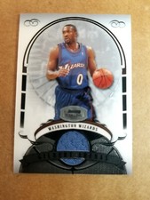 GILBERT ARENAS 2007-08 BOWMAN STERLING JERSEY WIZARDS GAME WORN 