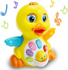 EARSOON Dancing Walking Electric Duck Smart Toys with Music and LED Light Cute &
