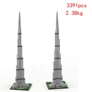 Burj Khalifa Modular Buildings Blocks Skyscraper MOC-131908 Bricks Toy Set 1:800 - Picture 1 of 7