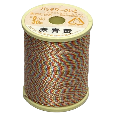 Kanagawa Patchwork 008 Silk Thread, 23 dtex 16x3, 30m, 8 Stunning Patterns - Image 1 of 4