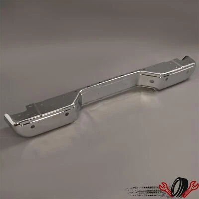 Chrome Rear Step Bumper Face Bar For Nissan Frontier 05-21 Steel W/ Sensor Hole Foto 1 de 4