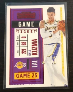 2020-21 Panini Contenders KYLE KUZMA Game Ticket Red #100 Lakers - Picture 1 of 2