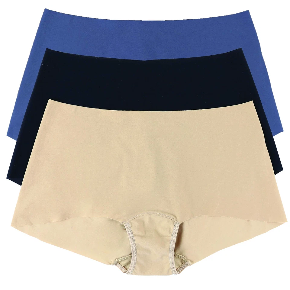 Hanky Panky 291684 Breath Boyshort Valor Paquete de 3, Granito/Taupe/Negro, Pequeño Foto 1 de 4