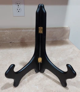 Black Wooden Easel Picture Art Photo Holder Display Stand Decorative 12" Height - Picture 1 of 3
