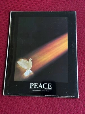 PAZ Estampado Brillante 8"x10" Católico Cristiano Listo para Enmarcar Foto 1 de 3