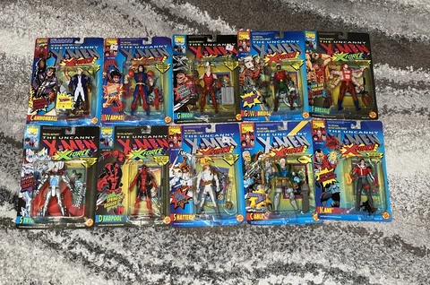 The Uncanny X-Force 1993 Toy Biz Lot X-Men Deadpool Cable Cannonball Warpath NEW Cover