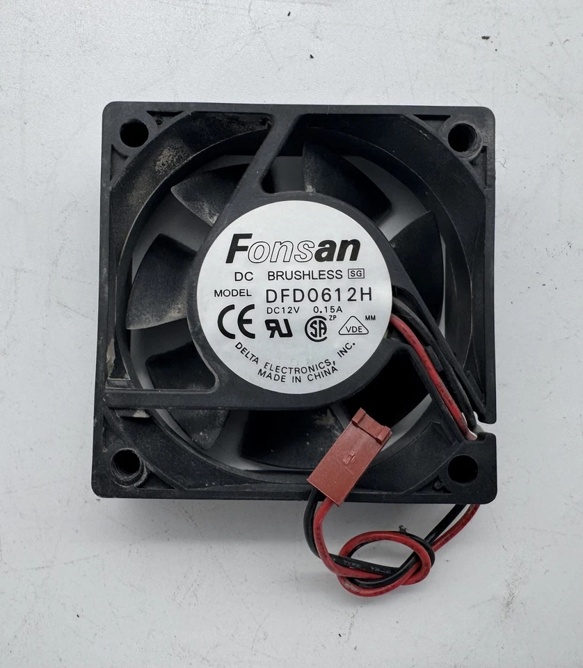 Ventilador sin escobillas Fonsan dc dfd0612h dc12v 0,15a, 2 pines, 60x20 mm Foto 1 de 1
