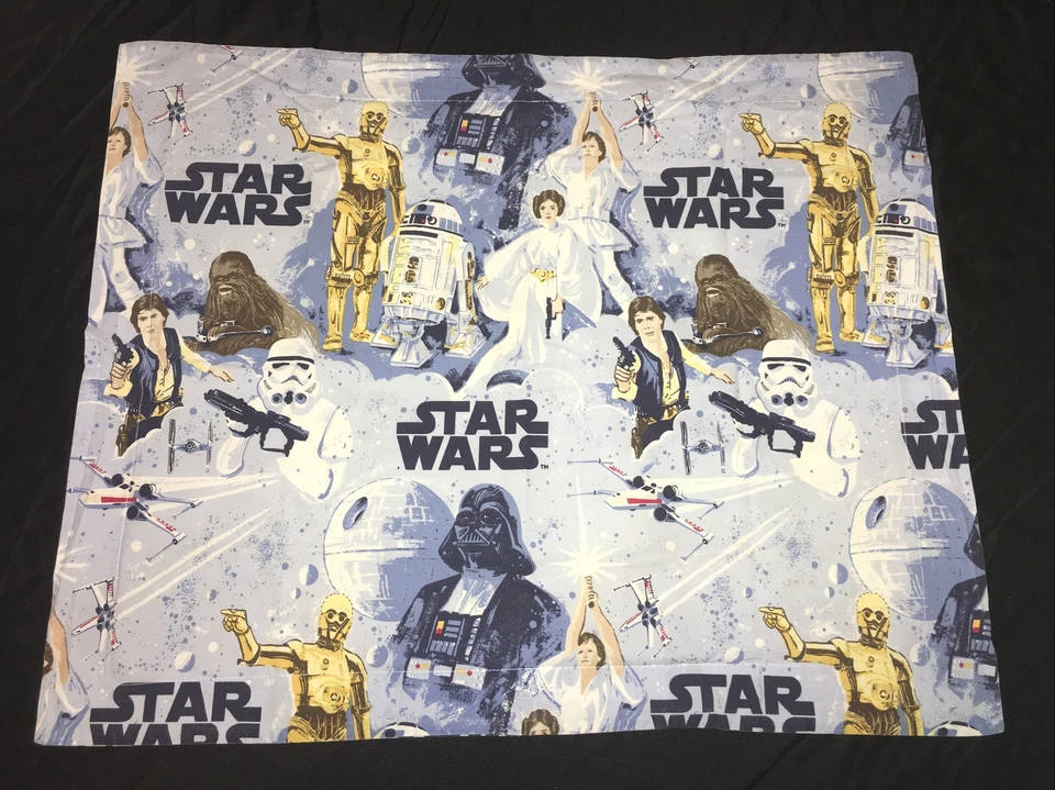 Almohada Pottery Barn Kids Star Wars A New Hope Std Sham Han Luke Leia Darth Vader Foto 1 de 4